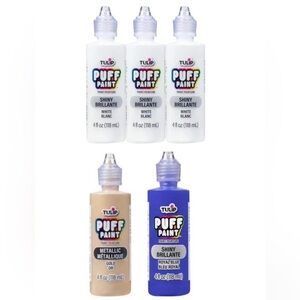 🆕 5PC TULIP DIMENSIONAL PUFFY FABRIC PAINT FOR CLOTHING CANVAS & MORE